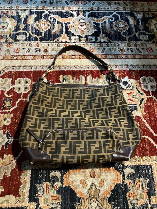Fendi Handbags - Fendi Zucca Tote Shoulder Bag Vintage Rare